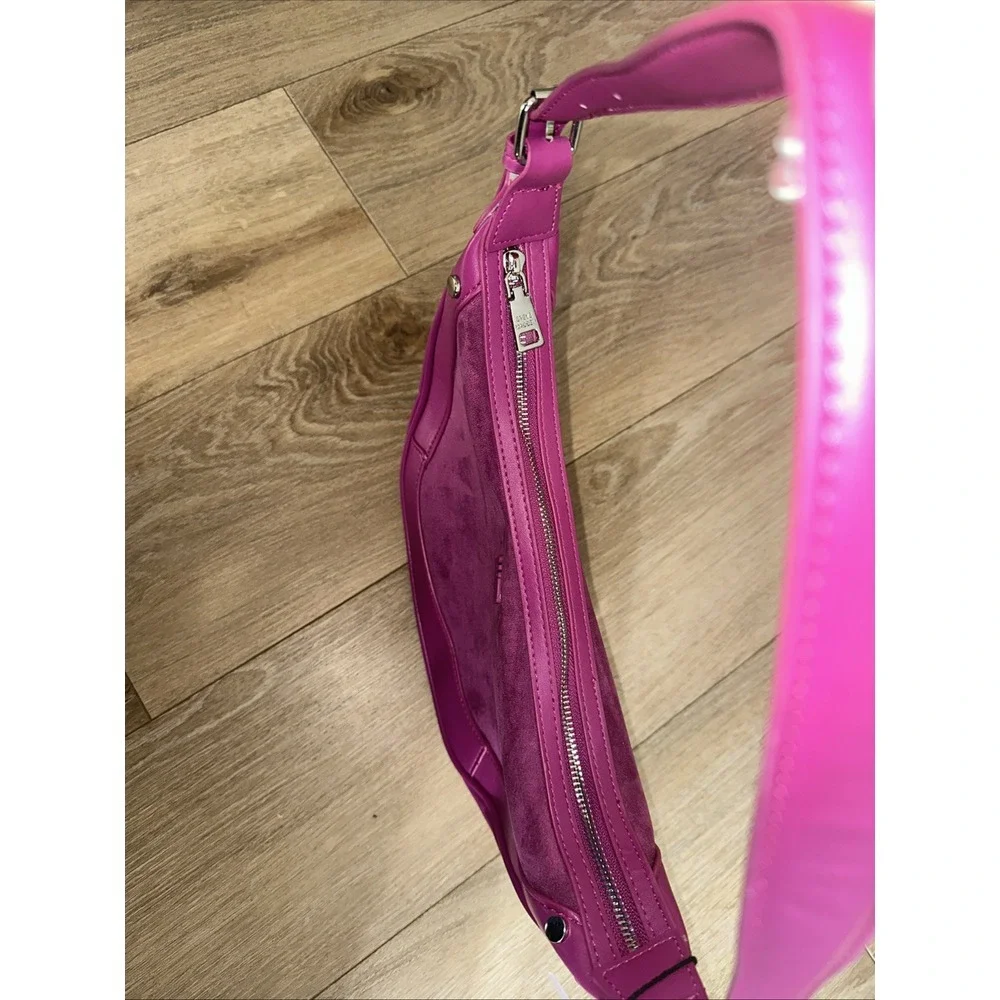 Steve Madden Dark Fuschia‎ BJammy Shouler Bag Silver Hardware NEW